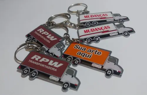 Chaveiro Chapinha Caminhão Personalizado