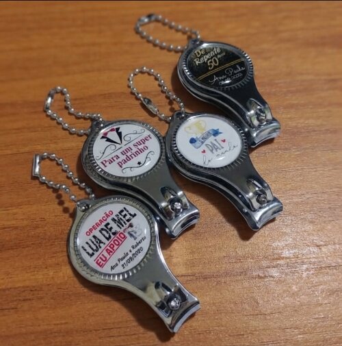 Chaveiro Personalizado Cortador de Unha e Abridor para Empresas, Eventos e Casamentos