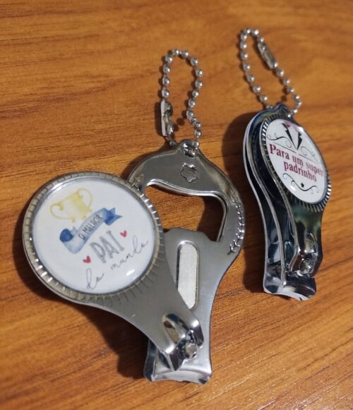 Chaveiro Personalizado Cortador de Unha e Abridor para Empresas, 