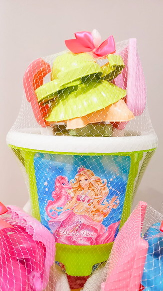 Balde de Praia Médio Personalizado Barbie