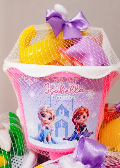 Balde de Praia Personalizado - Frozen