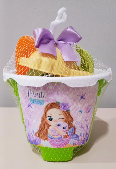 Balde de Praia Personalizado Sereia