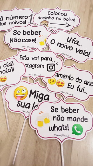 Plaquinha Divertida para Festa