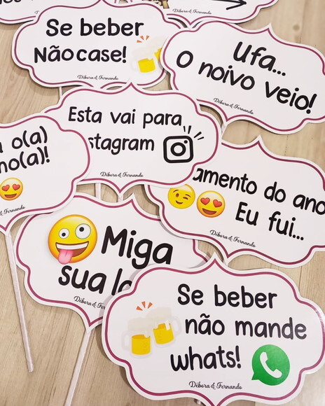 Plaquinha Divertida para Festa