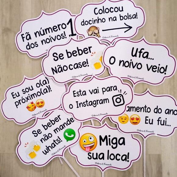 Plaquinha Divertida para Festa