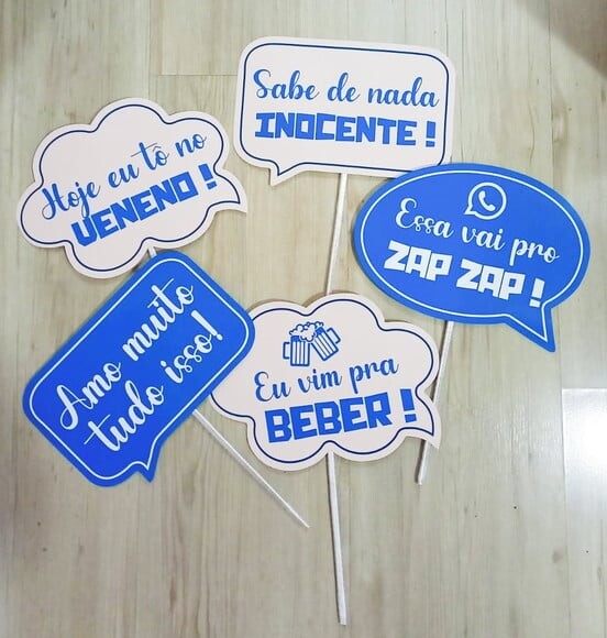 Plaquinha Divertida para Festa