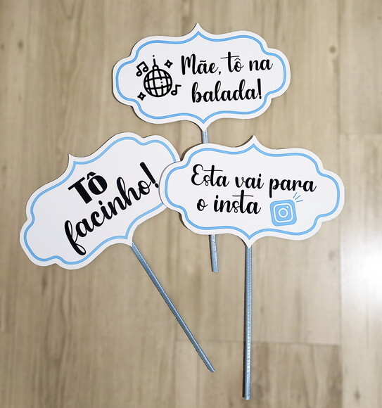 Plaquinha Divertida para Festa