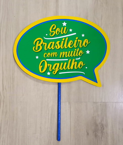 Plaquinha Divertida para Festa Futebol - Copa do Mundo