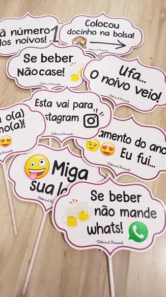 Plaquinha Divertida para Festa