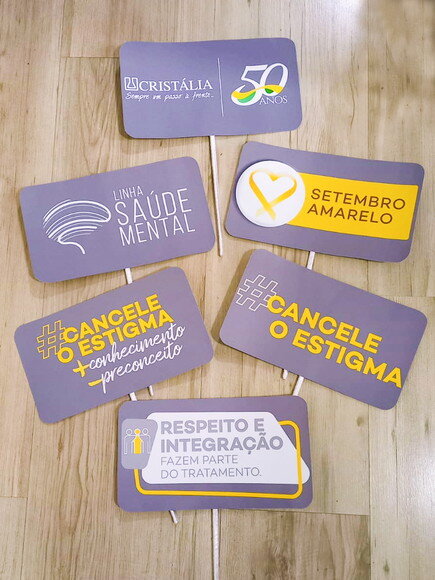 Plaquinha Divertida para Eventos Corporativos