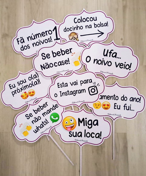 Plaquinha Divertida para Festa