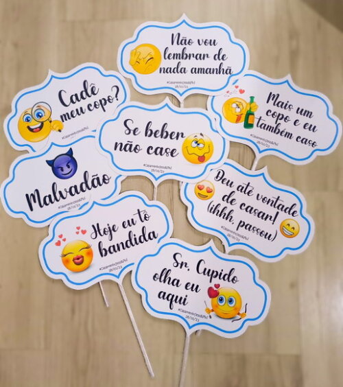 Plaquinha Divertida para Festa