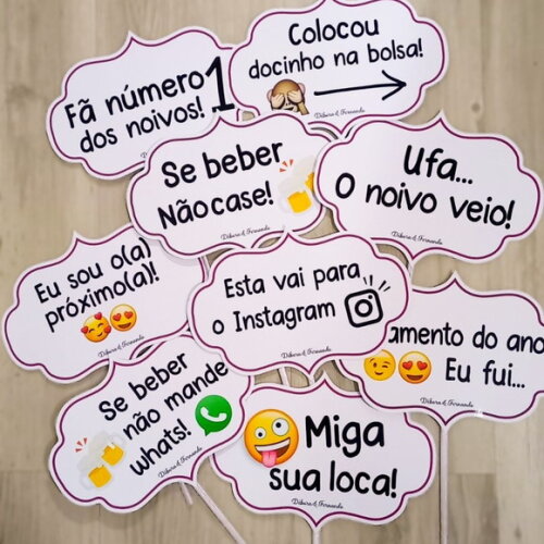 Plaquinha Divertida para Festa