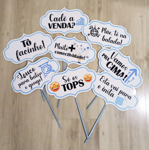 Plaquinha Divertida para Festa