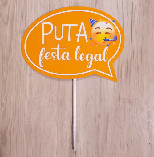 Plaquinha Divertida para Festa 50 Anos