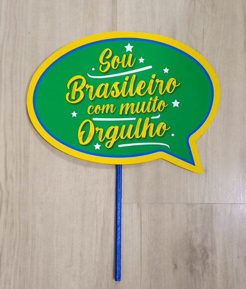 Plaquinha Divertida para Festa Futebol - Copa do Mundo