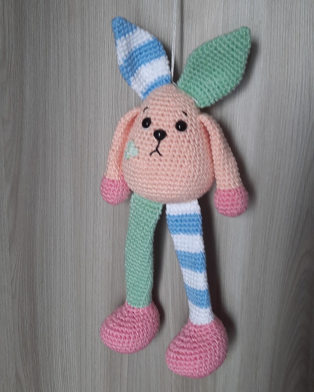 COELHO COLORIDO CORES CLARAS AMIGURUMI