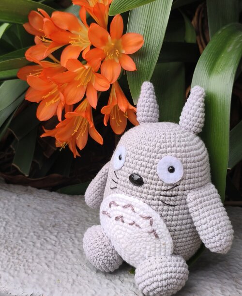 Totoro Amigurumi Feito à Mão/crochê/studioghibli/Meu Amigo Tot