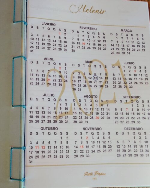 AGENDA ANUAL COURO SINTÉTICO