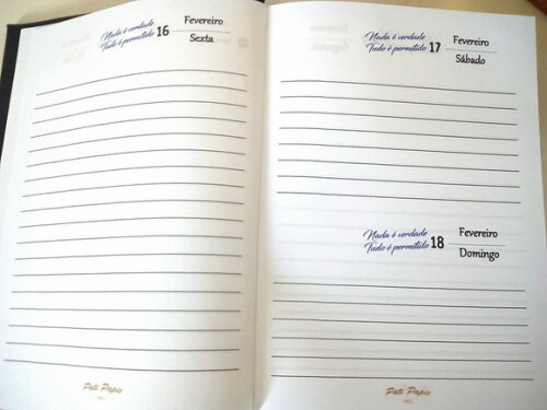 AGENDA ANUAL COURO SINTÉTICO