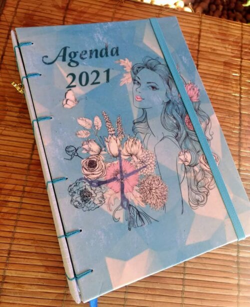 AGENDA ANUAL COM CAPA PERSONALIZADA