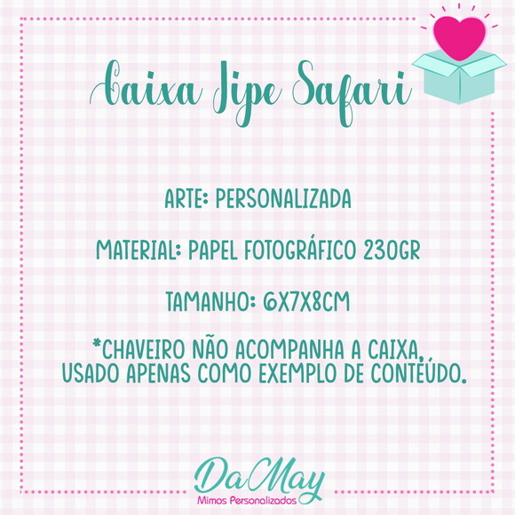 Caixa Jipe Safari Personalizada