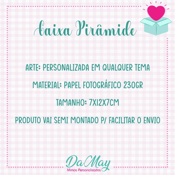 Caixa Pirâmide Personalizada