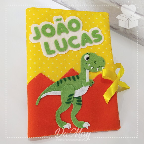 Capa Carteira de Vacina Dinossauro