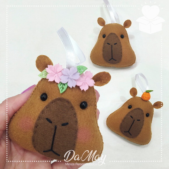 Chaveiro Capivara Feltro