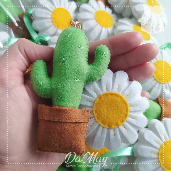 Chaveiro Flores e Cactos