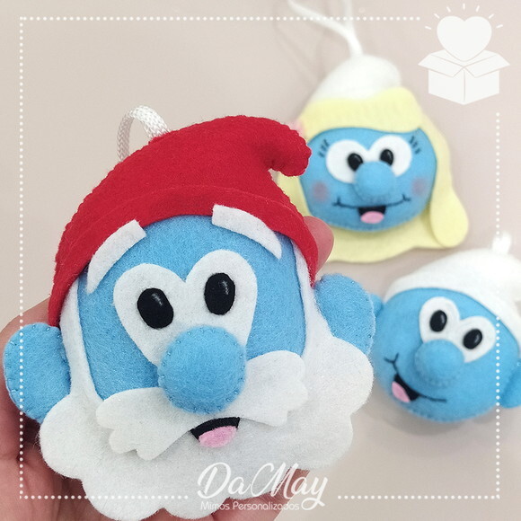 Chaveiro Smurfs