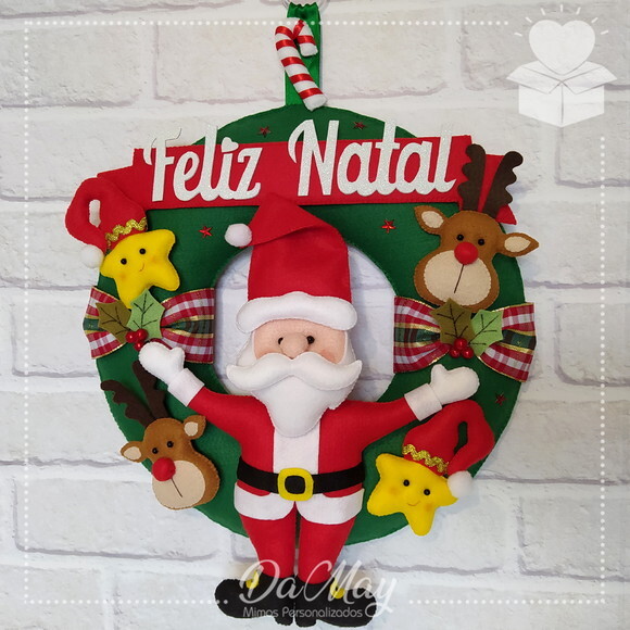 Guirlanda de Natal Papai Noel