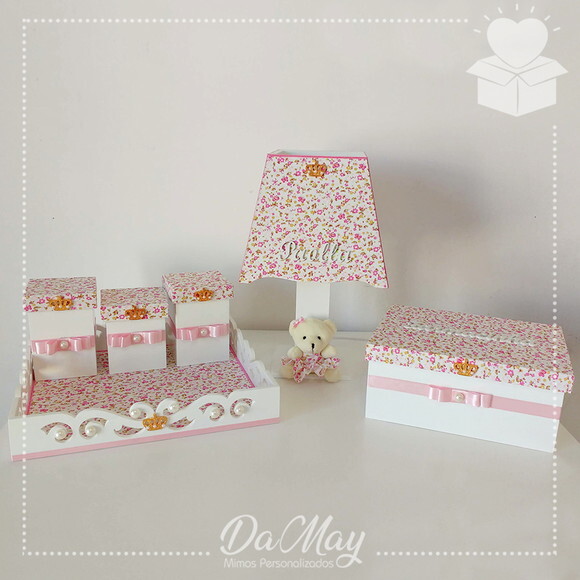 Kit Higiene Maternidade Ursinha Floral