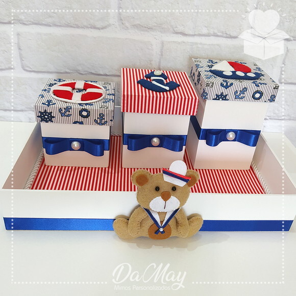 Kit Higiene Maternidade Urso Marinheiro
