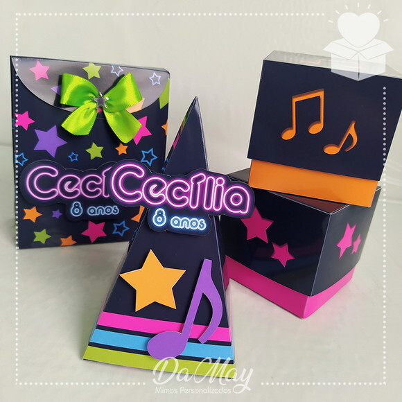 Kit Personalizados Festa Neon