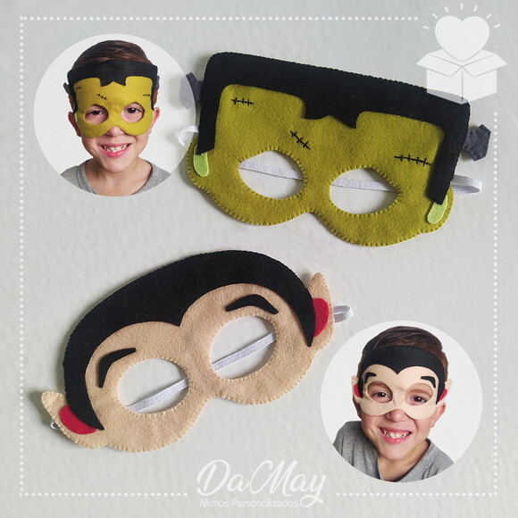 Máscaras Halloween Feltro - Kit