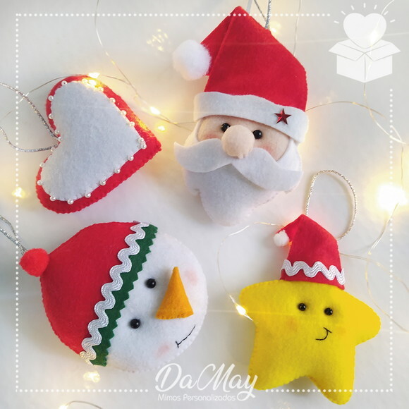 Pingentes de Natal - Vermelho