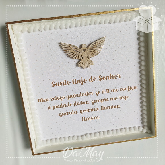 Quadro Oração Santo Anjo - Espirito Santo
