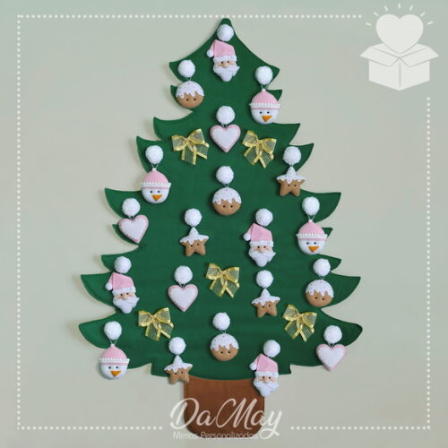 Árvore de Natal para Parede em Feltro