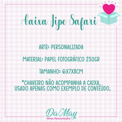 Caixa Jipe Safari Personalizada