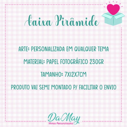 Caixa Pirâmide Personalizada