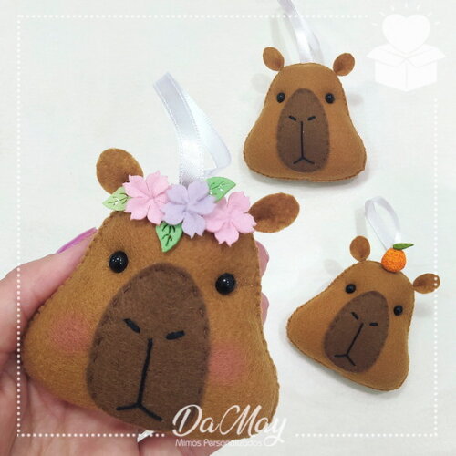 Chaveiro Capivara Feltro
