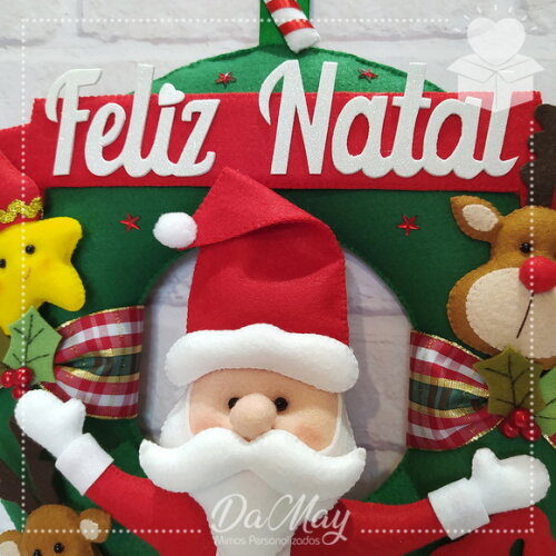 Guirlanda de Natal Papai Noel
