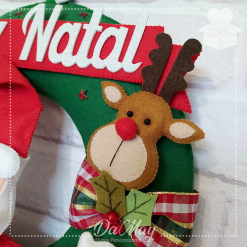 Guirlanda de Natal Papai Noel
