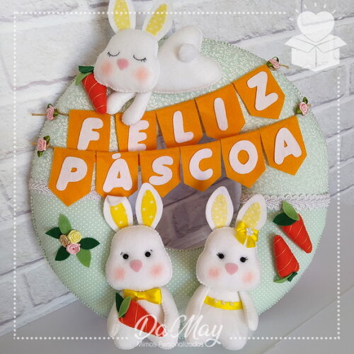 Guirlanda de Páscoa Coelhinhos