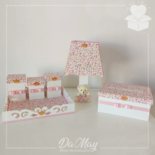 Kit Higiene Maternidade Ursinha Floral