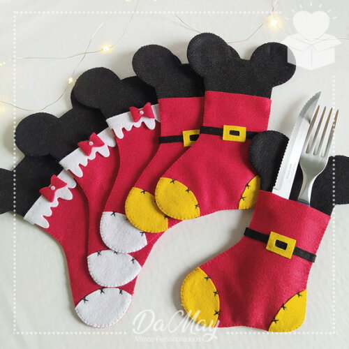 Kit Porta Talher Natal - Mickey