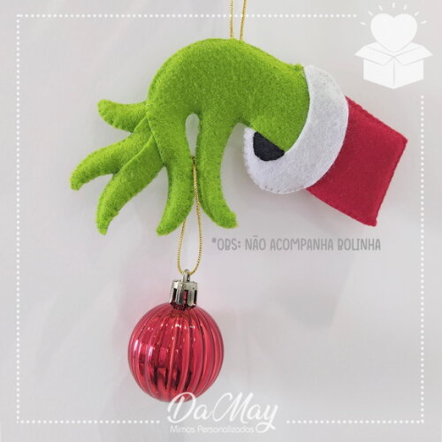 Pingente Grinch | Kit Árvore de Natal