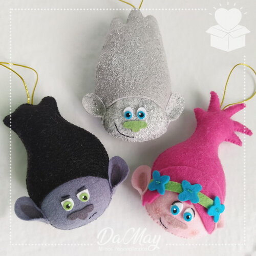 Pingente Trolls | Kit Árvore de Natal