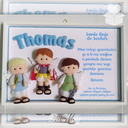 Quadro Oração Santo Anjo - Arcanjos